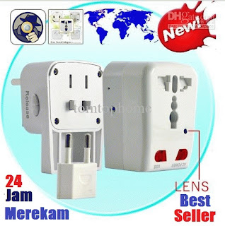 Spy Cam Stop Contact Wall Socket Rekam 24 jam