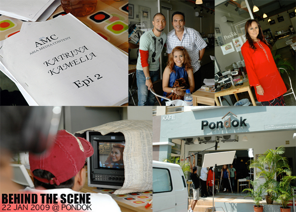 pondok cafe filming of malay drama series for astro prima katrina kamelia