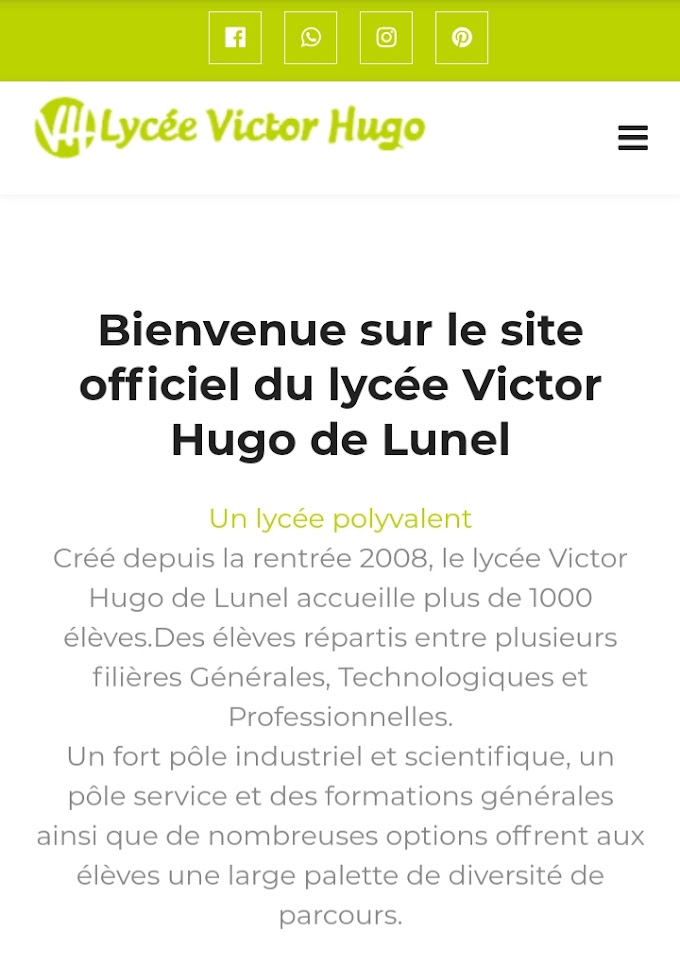  le site du lycée Victor Hugo de Lunel