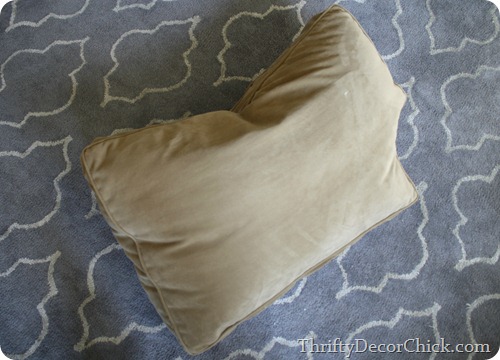 fluffing up couch cushions
