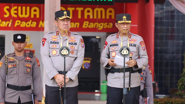 Sambut Irjen Pol. Drs. Djoko Poerwanto, Polda Kalteng Gelar Apel Welcome And Farewell Parade