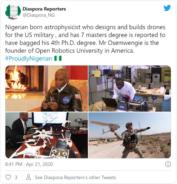 Meet The Brilliant Nigerian Man Who Makes Drones For US Army, Has His Own Tuition-Free University (Photos)