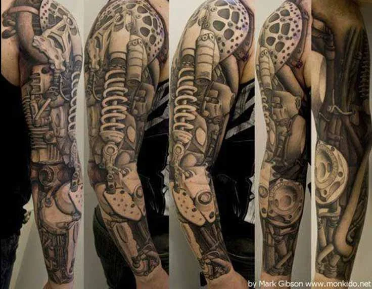 Tatuajes Biomecanicos en 3d 
