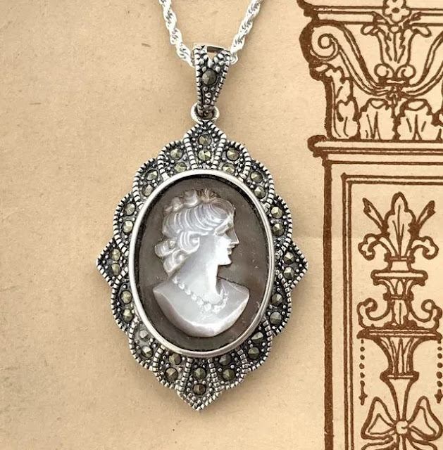 Silver Italian Cameo Jewerly