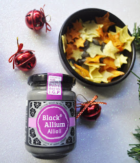 Black Allium de Pedroñeras con estrellas de patata y boniato