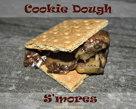 Cookie Dough S'mores - a fun twist on a summer time classic! | Apples to Applique #smores 