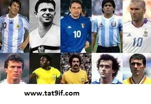 افضل 10لاعبين في تاريخ كرة القدم