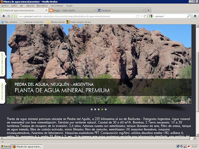 Piedra del Águila: planean planta de agua mineral