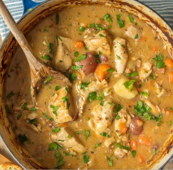 WHITE WINE CHICKEN STEW RECIPE #dinner #meals