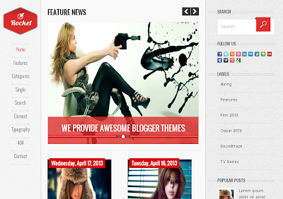 Rocket: modello di blogger reattivo