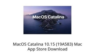 MacOS Catalina 10.15 (19A583) Mac App Store Download