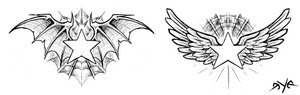 Nice Star Tattoos With Image Tattoo Designs Especially Wings Star Tattoo Picture 7