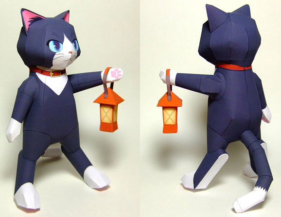 cat kitty papercraft