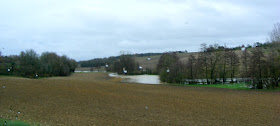 Flooded Aigronne River, December 2019.  Indre et Loire, France. Photographed by Susan Walter. Tour the Loire Valley with a classic car and a private guide.