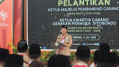 Ketua Kwarda Jatim Sampaikan Amanat Gubernur Jawa Timur: Kwarcab Situbondo Harus Terus Aktif dan Produktif