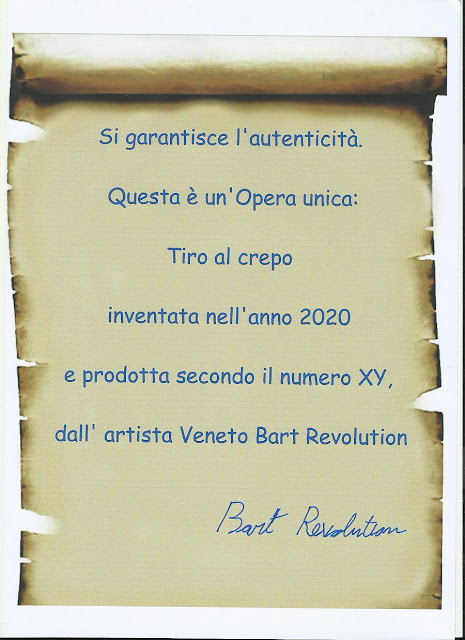 Autentica dell'opera unica: tiro al crepo, che riceverai con l'offerta speciale che trovi a questo link https://artemassaggi.blogspot.com/2022/04/arte-moderna-ed-antica-collezionismo-ed.html