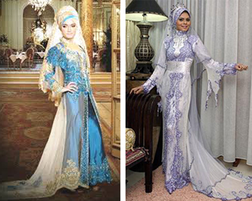 model baju pengantin muslimah