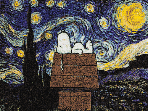 Snoopy and Starry Night