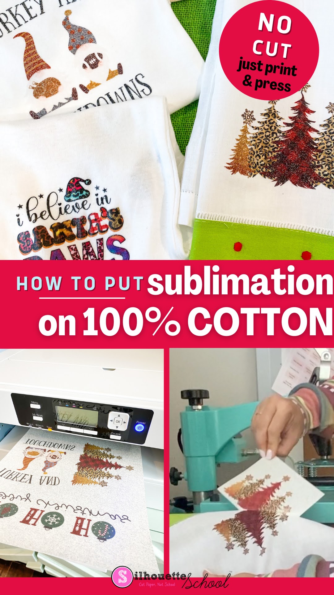 How to sublimate on 100% cotton -- Sublimation DTF