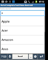 Membuat Aplikasi Menggunakan AutoCompleteTextView pada Android