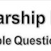 Scholarship practice question paper Sub. English practice component Direct indirect speech
