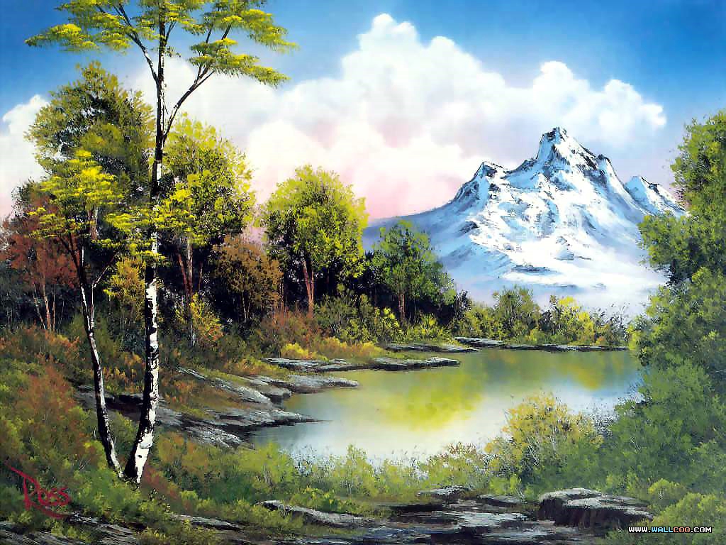 Bob Ross Landscape Paintings