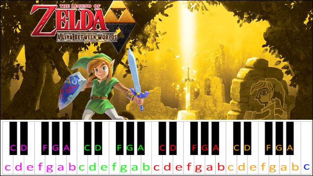 The Legend of Zelda Main Theme Piano / Keyboard Easy Letter Notes for Beginners