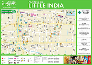 Mapa del Barrio Indio o Little India.