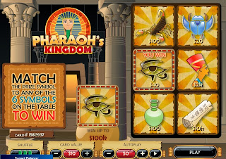 Pharaohs Kingdom Scratch Card