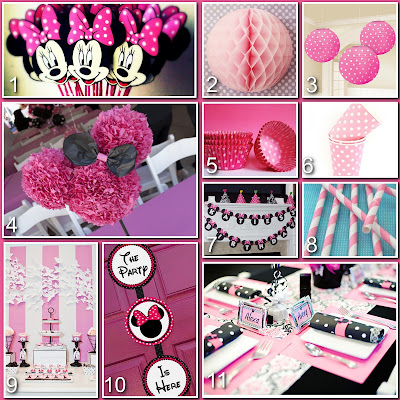 Birthday Party Decoration Ideas on Donna Kay  Magical Blogorail   Minnie Mouse Birthday Celebration