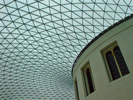 the ceiling of the Great Court