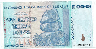 Zimbabwe $100 Trillion Dollar Bill