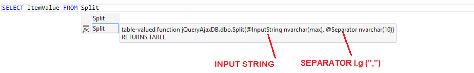 Split Function
