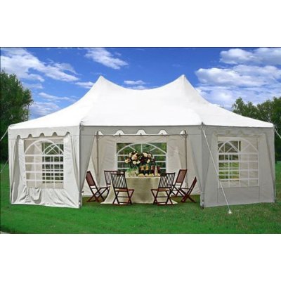stylish white wedding tent