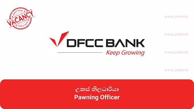 Pawning Officer - DFCC Bank PLC