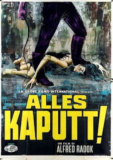 ALLES KAPUTT! Cartel. Italia. Arte: Sandro Symeoni. Daleká cesta. 1950. Checoslovaquia. Dirección: Alfréd Radok. Reparto: Blanka Waleská, Otomar Krejca, Viktor Ocáse, Zdenka Baldová, Eduard Kohout, J. O. Martin, Josef Chvalina, Anna Vanková.