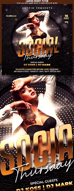  Ladies Night Party Flyer Template