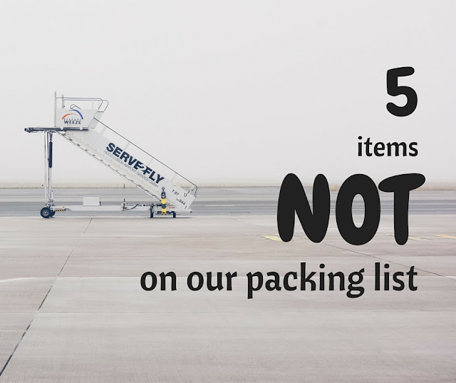 5 items not on our family packing list