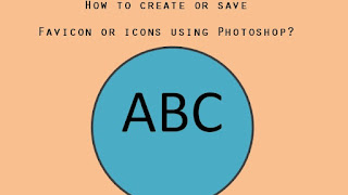 How to create or save favicon or icons using Photoshop?