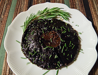 Grilled Portobello Topped with Rosemary