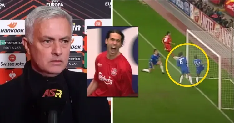 Mourinho: 'I haven't seen fans score a goal — except that one time in Liverpool in 2005. The ball wasn't in'