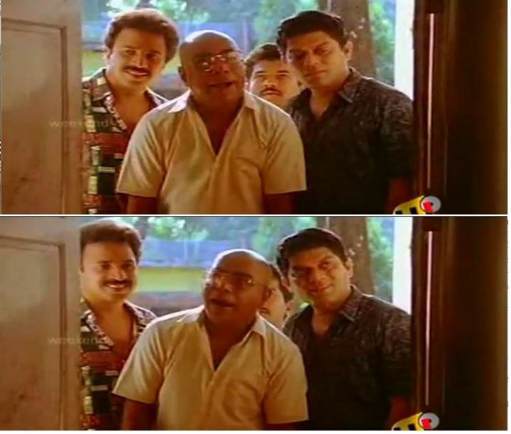 Thilakan , Jagath , Siddique , Mukesh They Looking to a ...