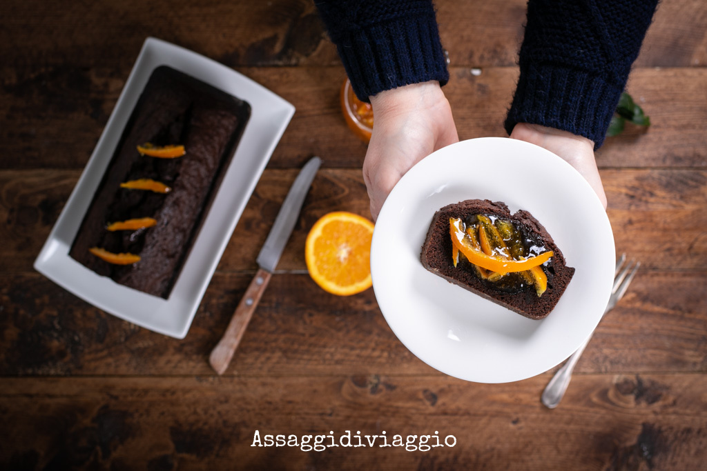 Plumcake al cioccolato di Biasetto e marmellata di arance di Ferber