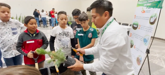 Con educación ambiental dirigida a las nuevas generaciones, APEAM cerró abril que es el mes de La Tierra y festejó a los niños.