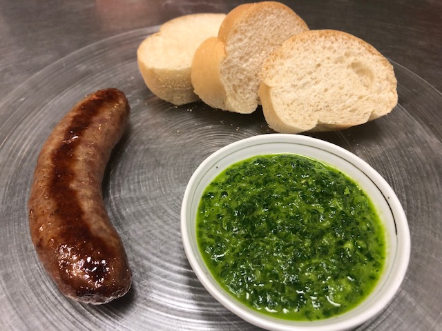 Chimichurri Sauce and Choripán