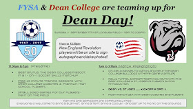 FYSA & Dean College are teaming up for Dean Day - Sep 17