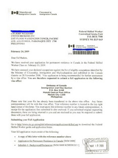 Employment letter for visa application