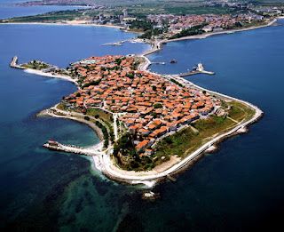 Nessebar's Old Town from the Air