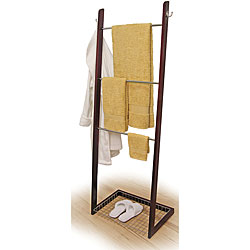 Bamboo Ladder Towel Rack8