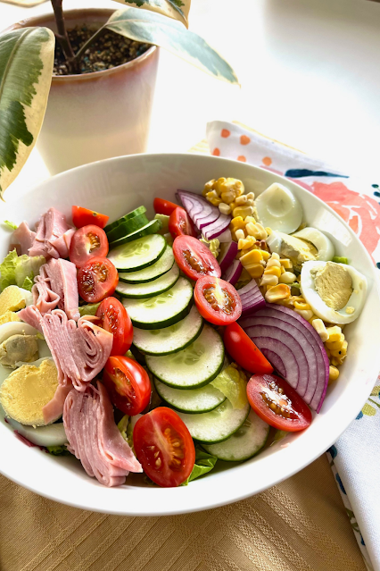 Use seasonal ingredients to make this Cobb-like salad.